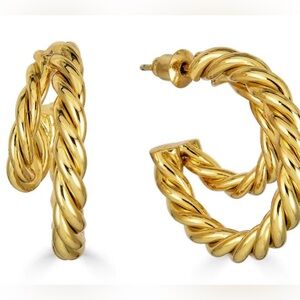 Rendor Victoria Double Hoop Earrings
